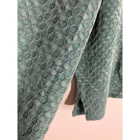Vintage 90's Rabbit Rabbit Rabbit Womens Size 16 Large Green Textured Dot Blouse - Picture 5 of 9